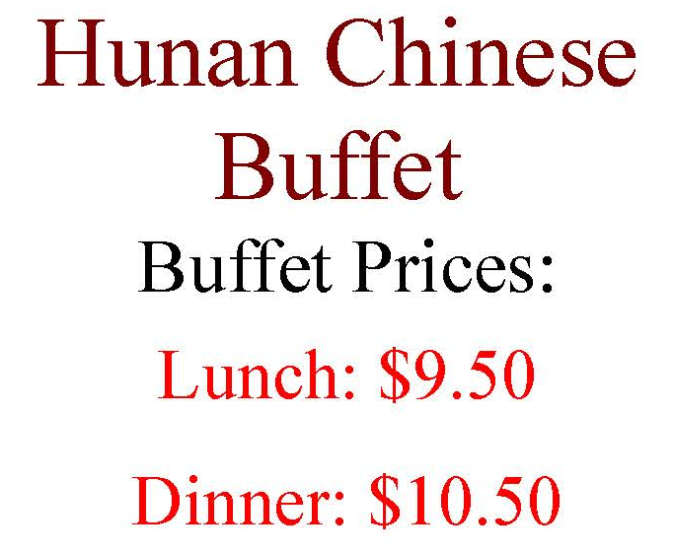 Hunan Chinese menu page 1