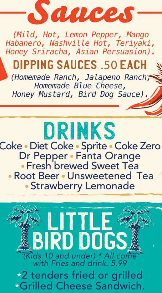 Bird Dog Chicken Co Menu Orange Beach AL bird-dog-chicken-co-menu-orange-beach-al