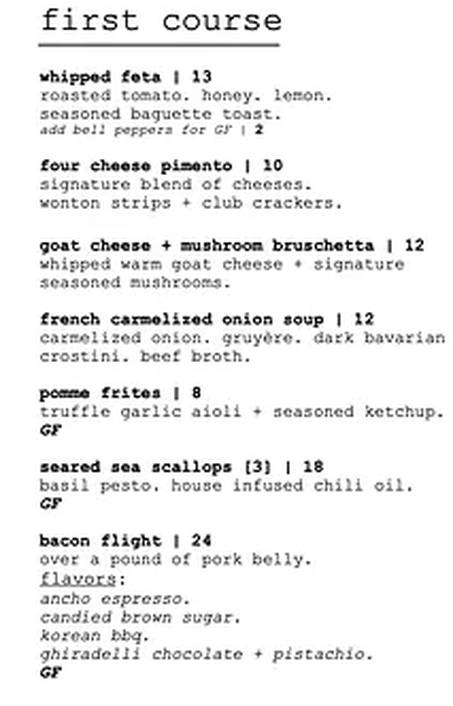 Rober menu page 1
