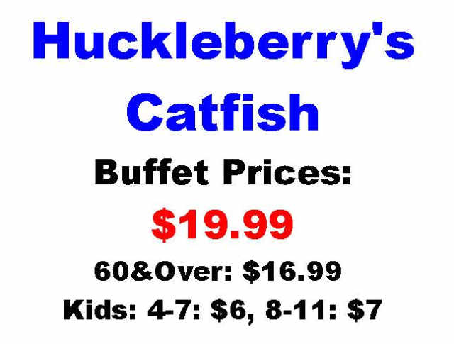 Huckleberry's Catfish menu page 1