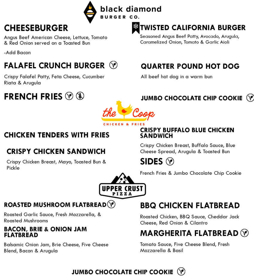 Lodge at Big Springs menu page 1