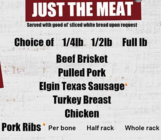Serious Texas BBQ S menu page 1