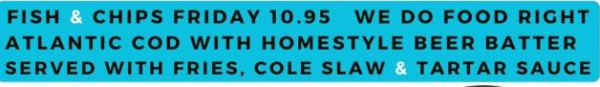 Cousin Pat's Pub & Grill menu page 1