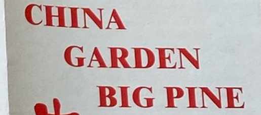 China Garden menu page 1