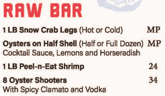 SandBar menu page 1