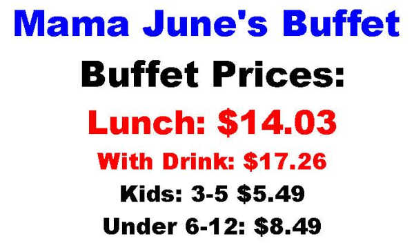 Mama June's menu page 1