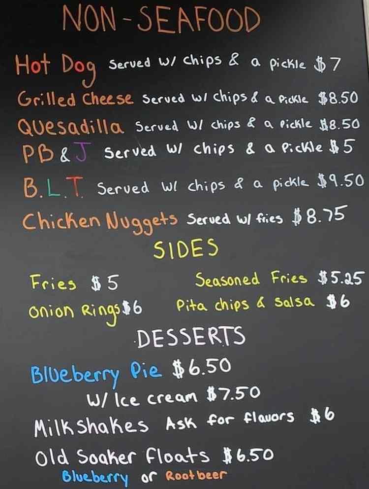 Archie's Lobster Menu, Bass Harbor, ME