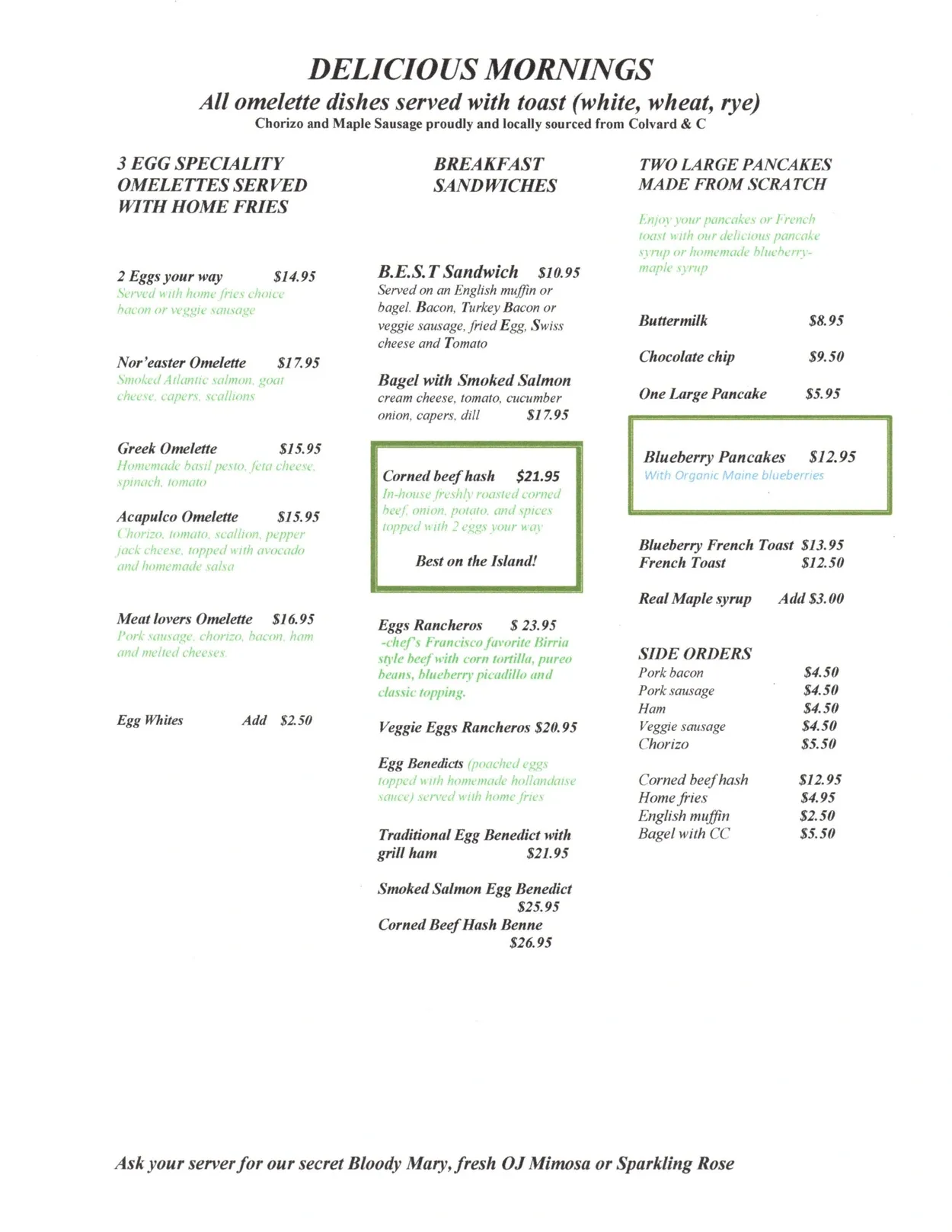 Eat-A-Pita & Cafe 2 menu page 1