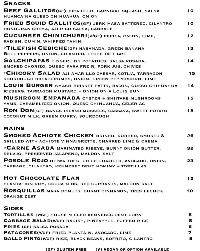 Costa Media menu page 1