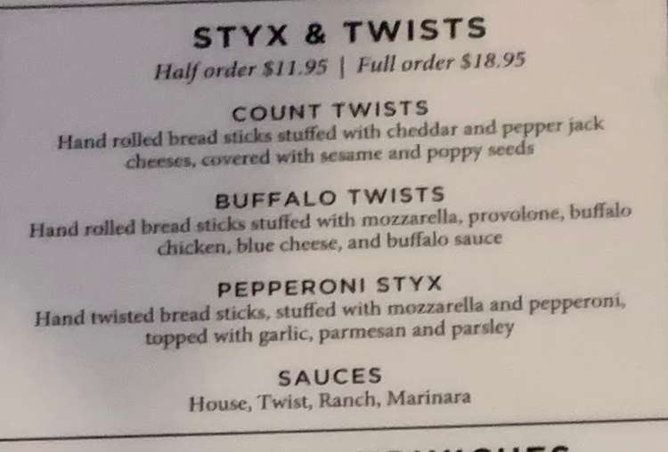 Good Time Charley's menu page 1