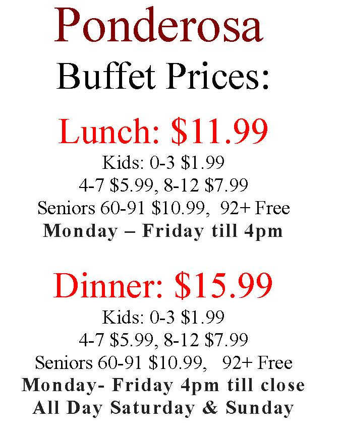 Ponderosa menu page 1
