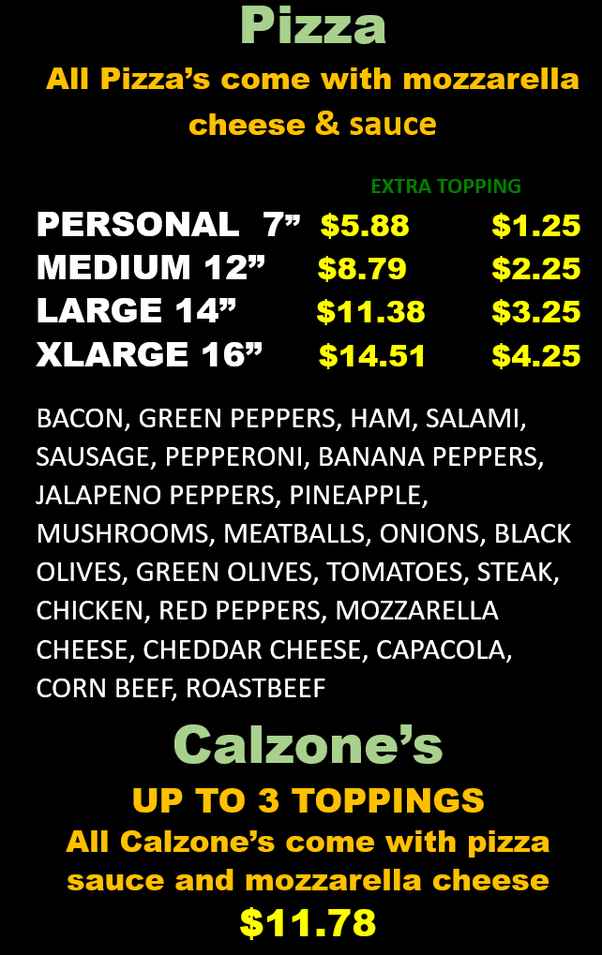 Samuel Mancino's menu page 1