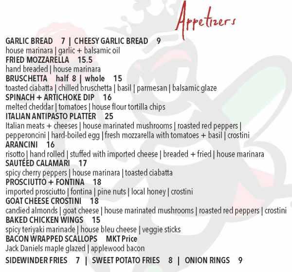 Patty B s Menu Dover NH
