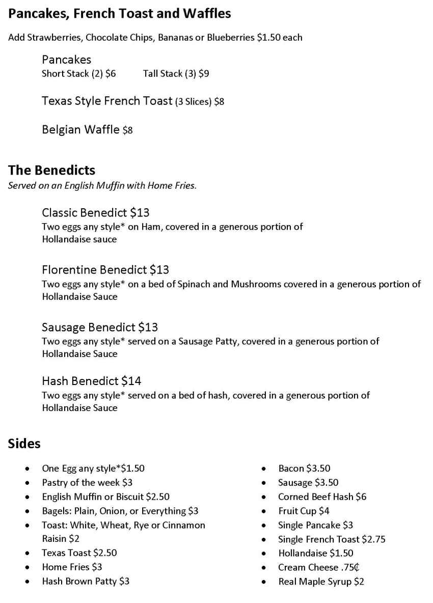 Johnson's Seafood & Steak Menu, New Durham, NH
