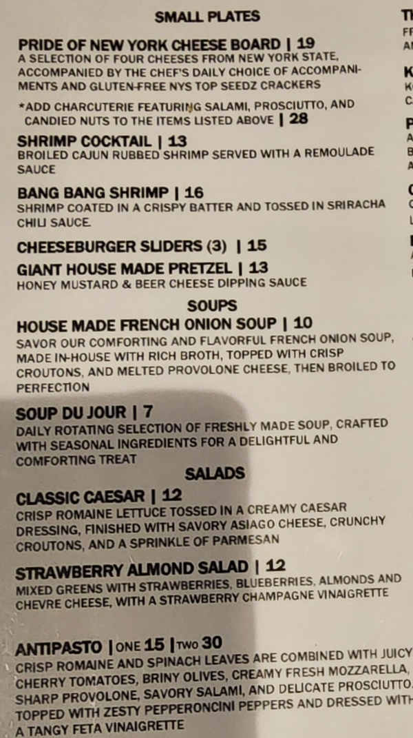 Grill 1-2-5 menu page 1