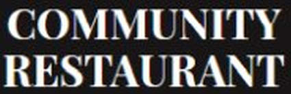 Community Restaurant menu page 1
