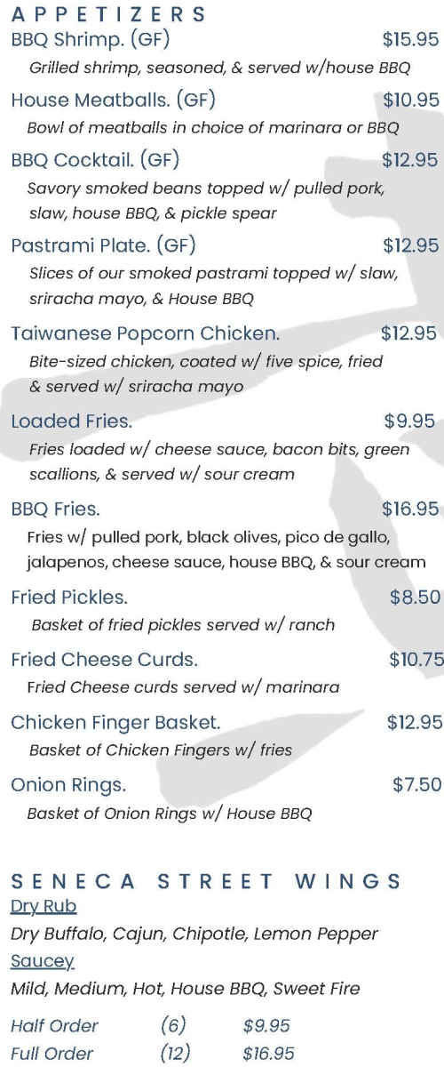 Racalto's menu page 1