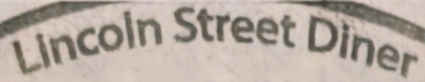Lincoln Street Diner menu page 1