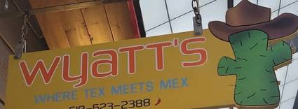 Wyatt's menu page 1
