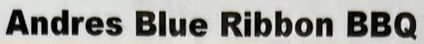 Andres Blue Ribbon BBQ logo