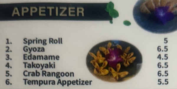 A&J Ramen Spot menu page 1