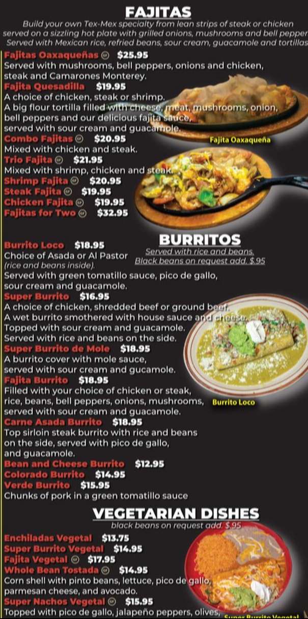 El Trio Loco menu page 1