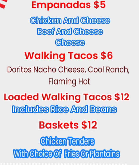 La Familia Cocina Boricua menu page 1