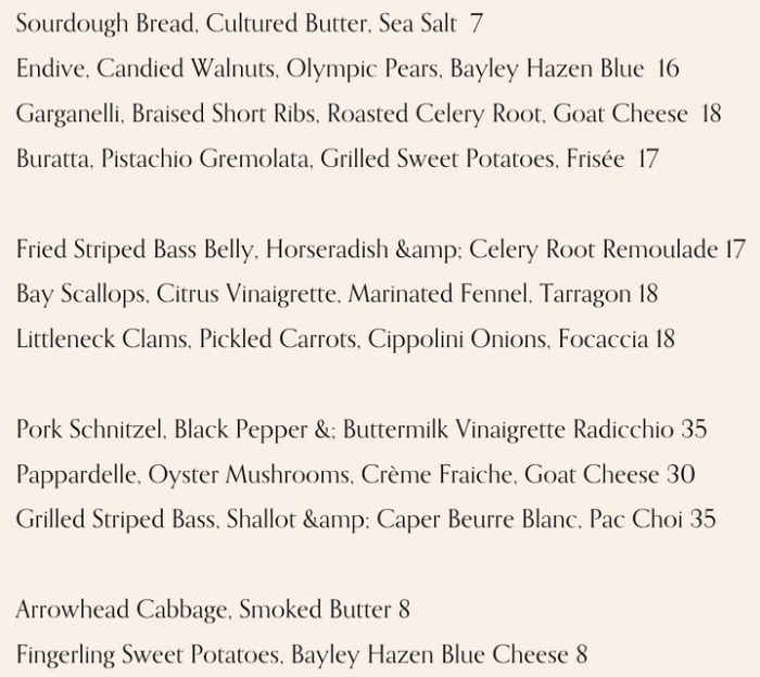 Frankie's menu page 1