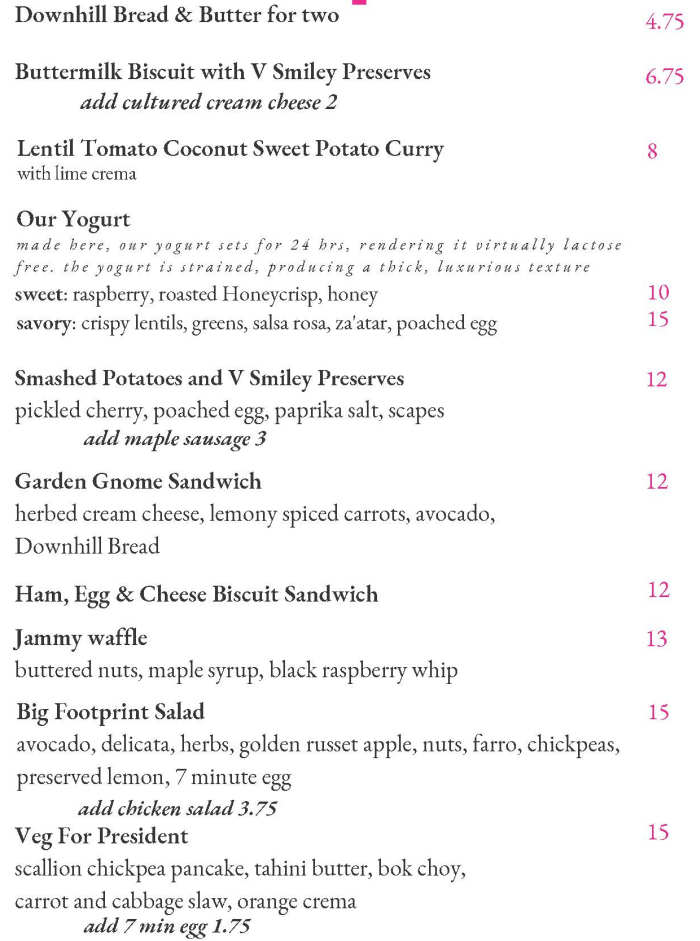 Minifactory menu page 1