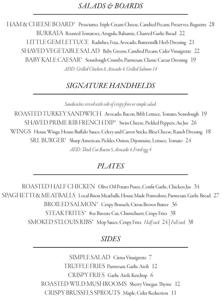 Gamefish menu page 1
